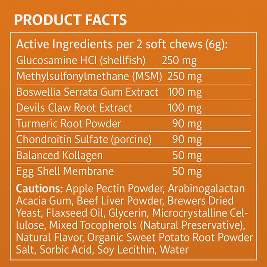 Hip & Joint Soft Chew Supplement